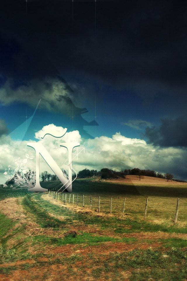 640x960 Letter N -  iPhone 4s Wallpaper