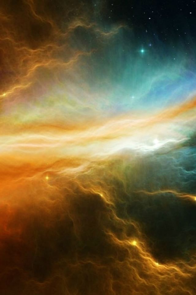640x960 Fantasy Shiny Starry Cloudy Outer Space Skyview - skyview iPhone 4s Wallpaper