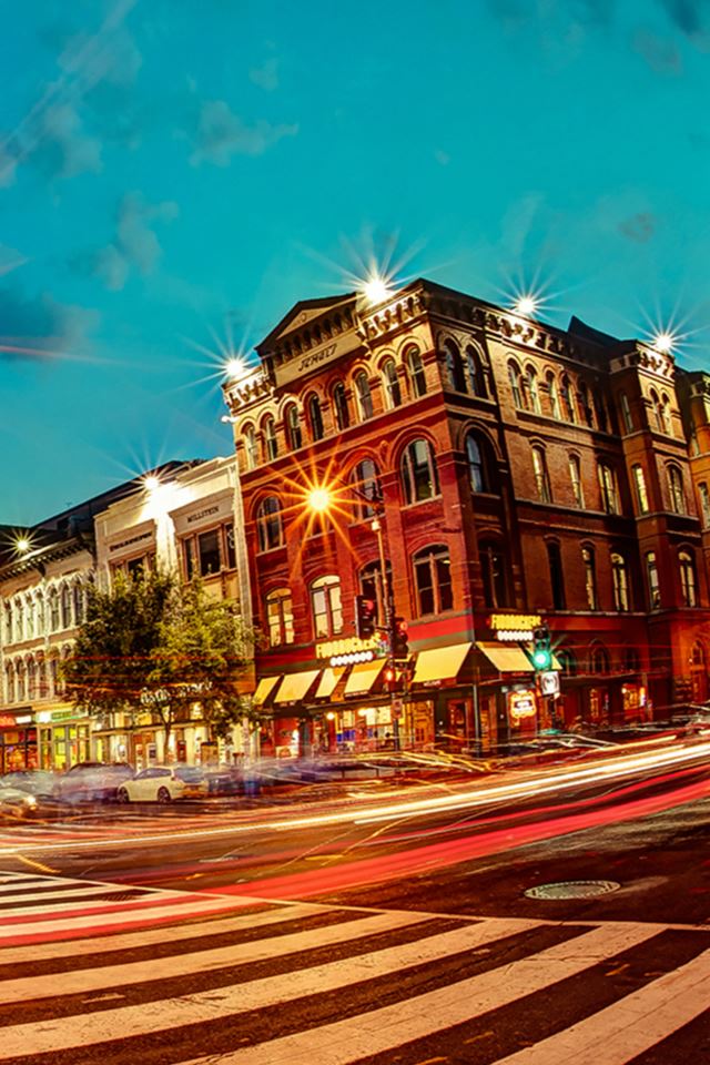 640x960 Nature Night Street Architecture City View Landscape - architecture iPhone 4s Wallpaper