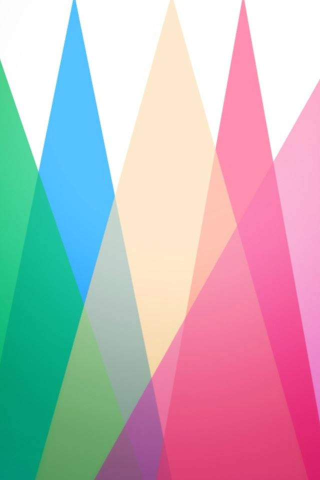 640x960 Colorful Multi Triangle Geometry Color Gradataion - colorful iPhone 4s Wallpaper