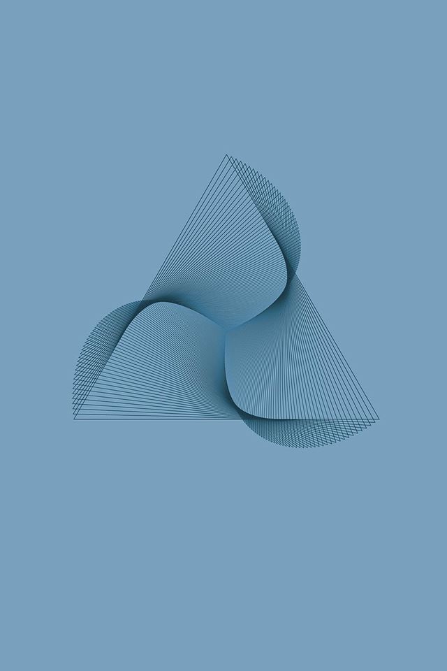 640x960 Abstract Blue Line Love Illust Art Pattern - pattern iPhone 4s Wallpaper