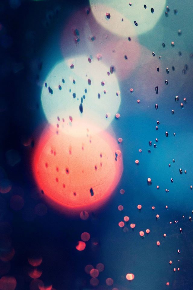 640x960 Street Scene Bokeh Water Drop - flare iPhone 4s Wallpaper