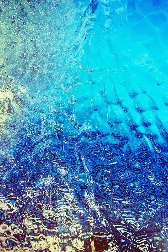 Abstract Blue Dew Window Art Background iPhone 4s Wallpapers Free Download