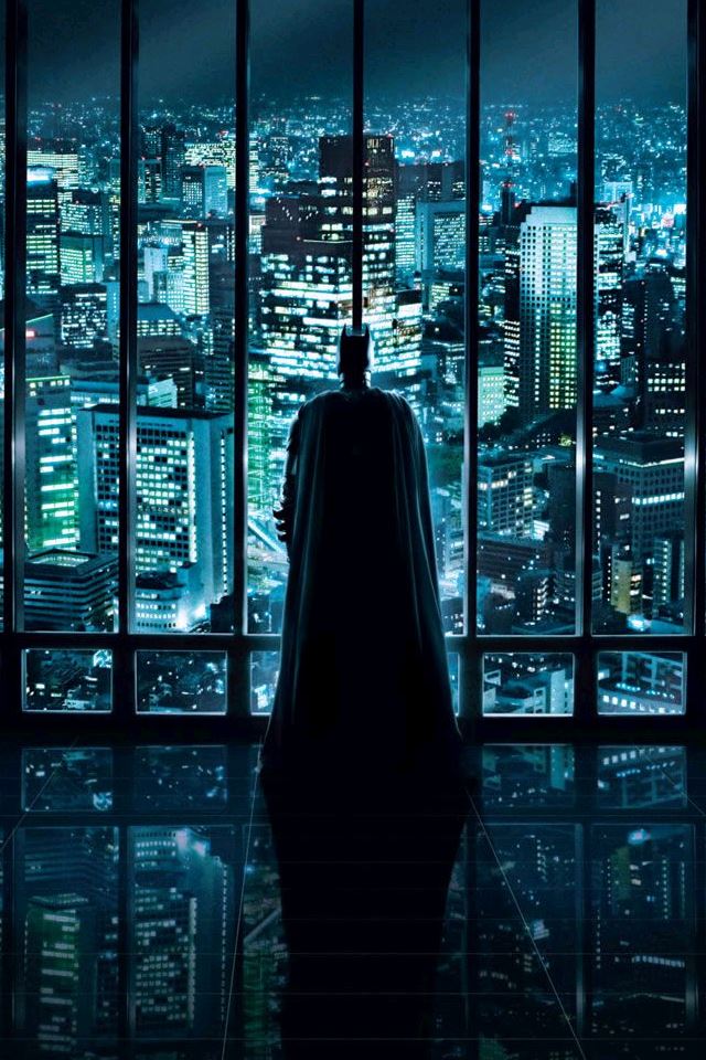 640x960 Batman - dark (black) iPhone 4s Wallpaper