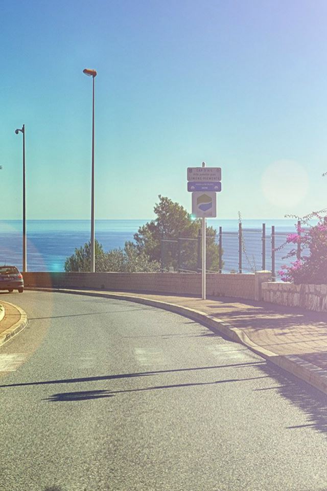 640x960 Car Drive Seaside Nature Beach City - coast iPhone 4s Wallpaper