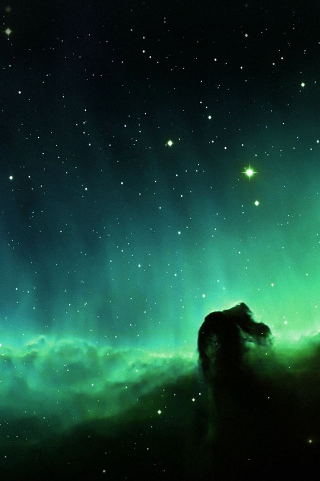 640x960 Horse Head Blue Nebula Sky Space Stars - nebula iPhone 4s Wallpaper