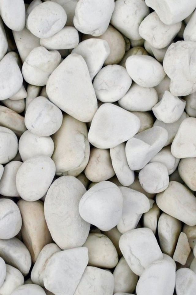 640x960 Beach White Pebble Rock Clitter Background - pure iPhone 4s Wallpaper