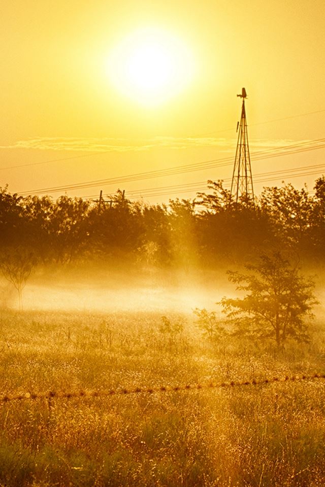 640x960 Nature Country Sunrise - black iPhone 4s Wallpaper