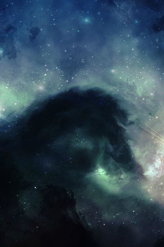 640x960 Illuminating Space Blue Star Galaxy Art - galaxy iPhone 4s Wallpaper