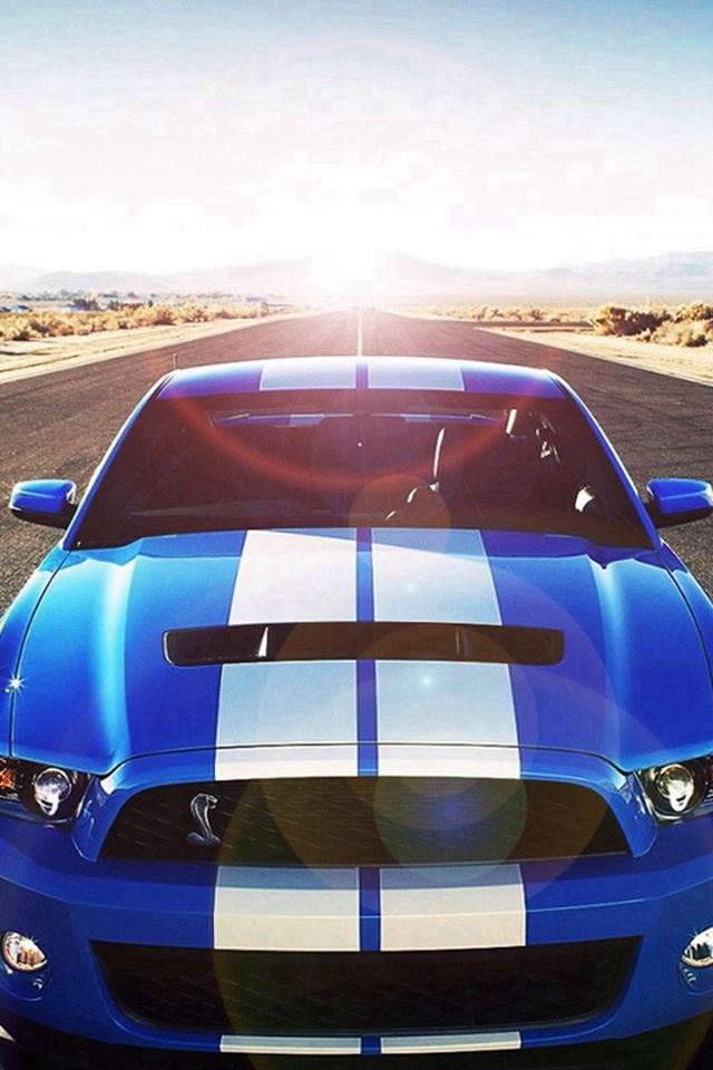 640x960 Sunshine Road Blue Cool Car - cool iPhone 4s Wallpaper