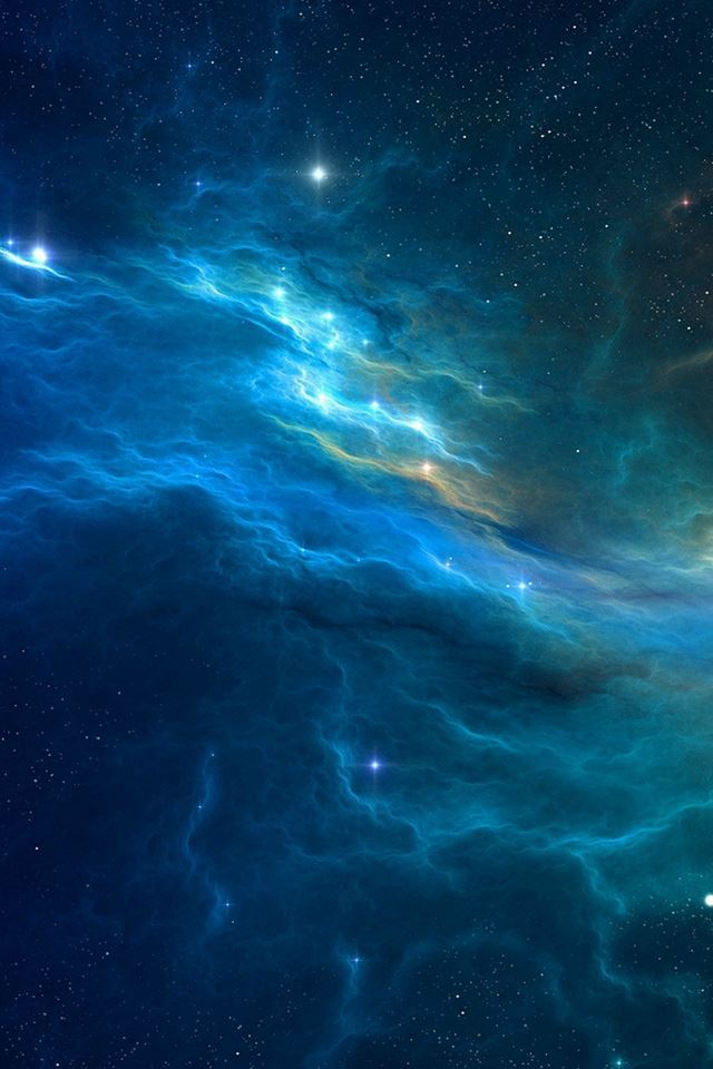640x960 Space War Blue Storm Star Illust - illust iPhone 4s Wallpaper