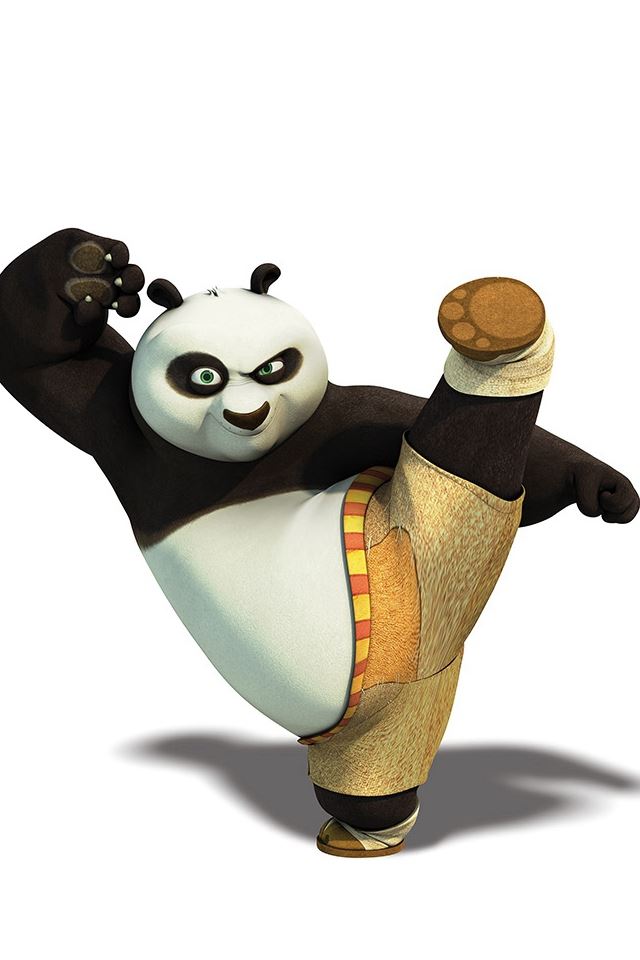 640x960 Kungfu Panda Dreamworks Animal Kick Cute Anime - panda iPhone 4s Wallpaper