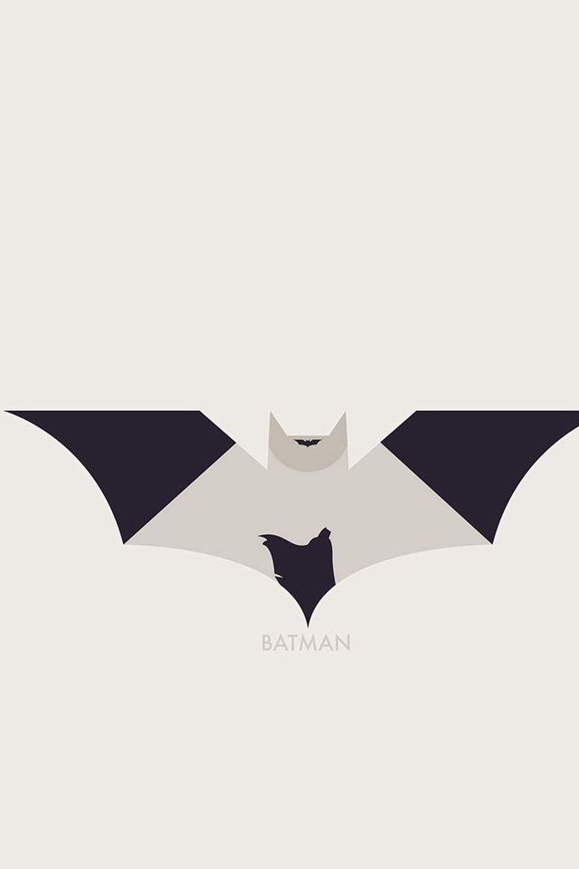 640x960 Art Batman Minimal Logo Illust - minimal iPhone 4s Wallpaper