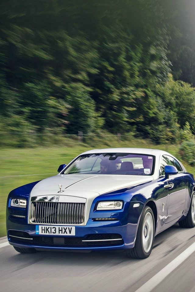 Bentley Blue Drive Car iPhone 4s wallpaper 