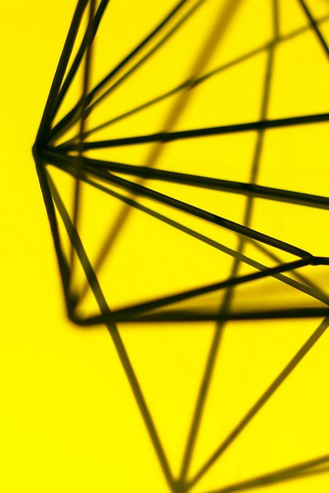 640x960 Simple Design Deco Yellow Pattern - deco iPhone 4s Wallpaper