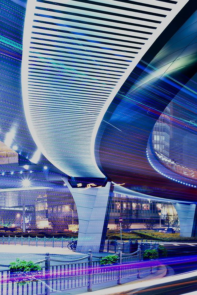 640x960 City Lights Under Road Nature -  iPhone 4s Wallpaper