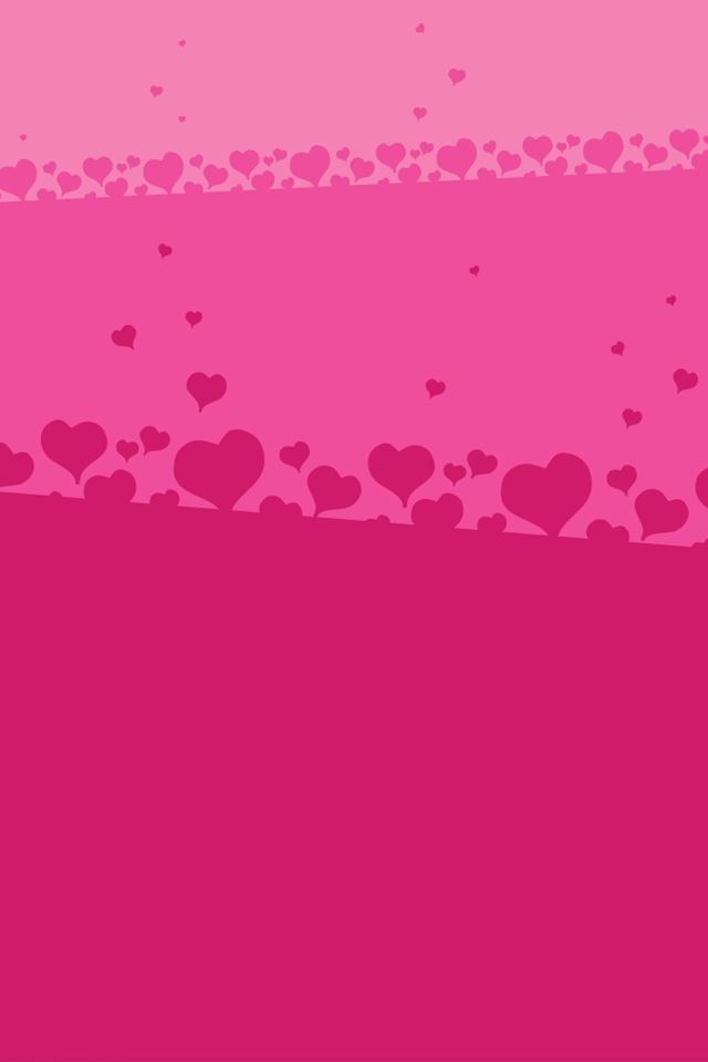 640x960 Pink Hearts - love iPhone 4s Wallpaper