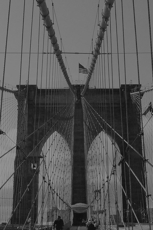 640x960 Bridge  Dark Over River City - bridge iPhone 4s Wallpaper