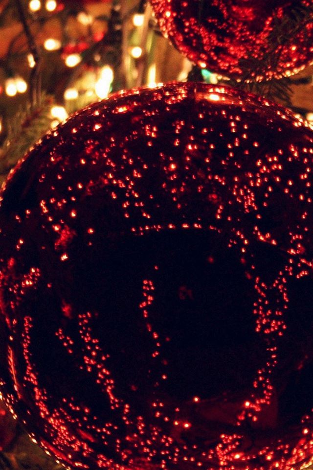 640x960 Christmas Light Balls Holiday Life City - flare iPhone 4s Wallpaper