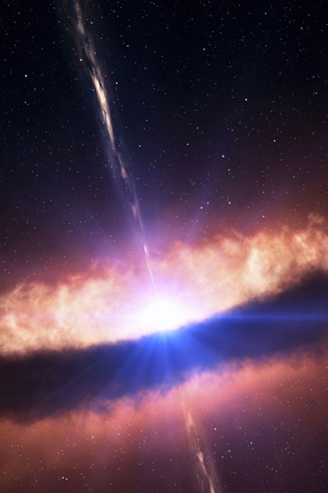 640x960 Fantasy Starry Space View - white iPhone 4s Wallpaper
