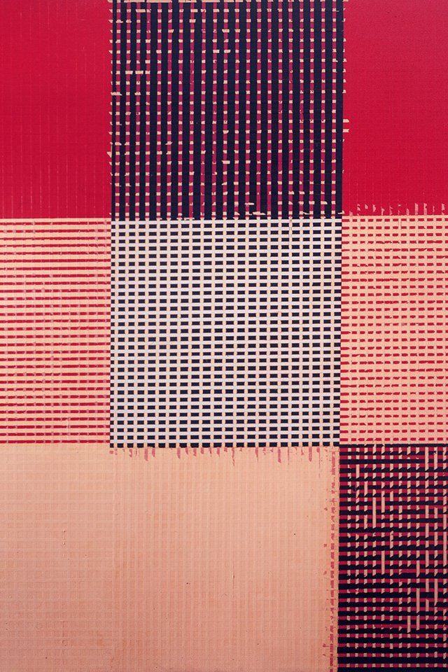 640x960 Taped Art Paint Classic Pattern Red - orange iPhone 4s Wallpaper