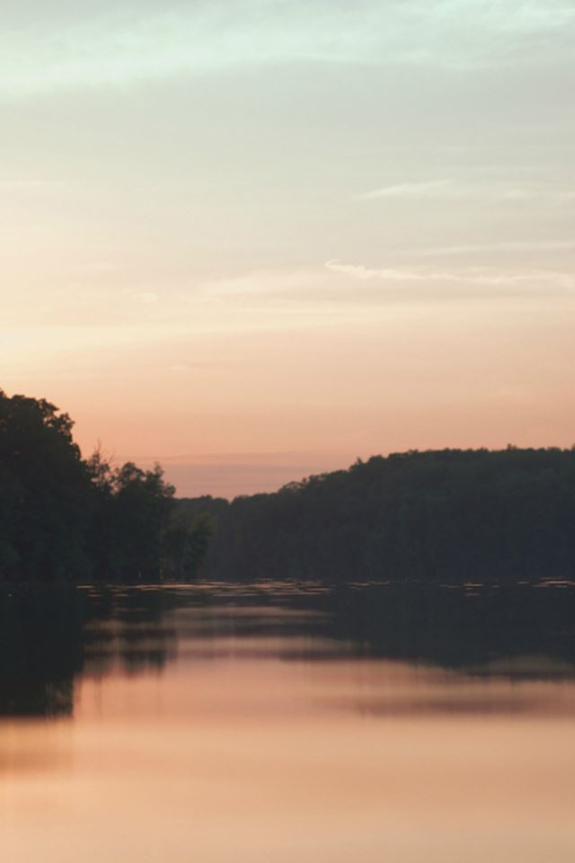 640x960 Nature Sunset Calm Mountain Lake Scenery - sunset iPhone 4s Wallpaper