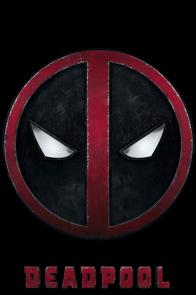 640x960 Deadpool Logo Dark Art Hero - dark (black) iPhone 4s Wallpaper