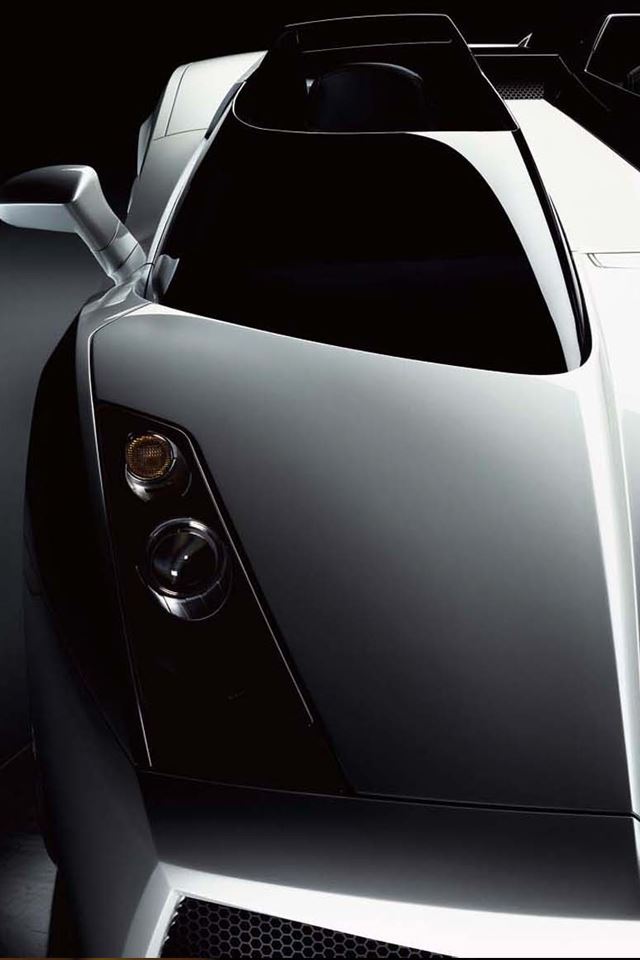 640x960 White Lamborghini - white iPhone 4s Wallpaper