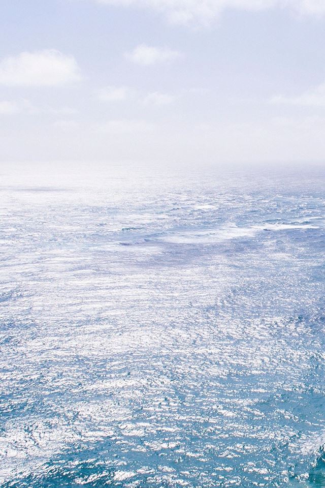 Nature Sea Blue Wave Ocean iPhone 4s wallpaper 