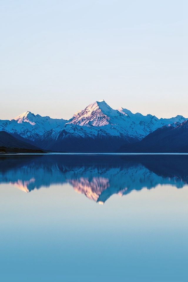 640x960 Mountain Lake Beautiful Nature Blue Sky - bright iPhone 4s Wallpaper