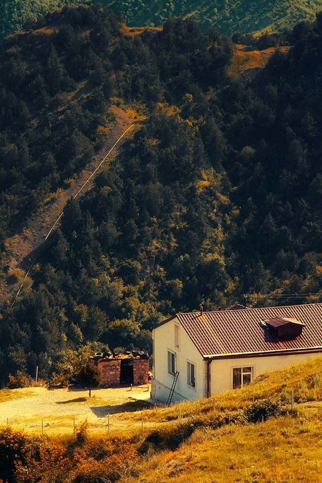 640x960 Karabakh Armenia Nature With Mountain House Fall - forest iPhone 4s Wallpaper