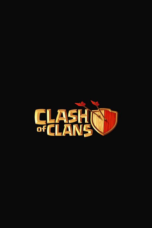 640x960 Clash Of Clans Logo Art Dark Game - arrow iPhone 4s Wallpaper