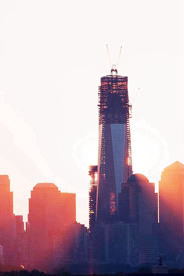 640x960 Construction Sky Line Sunset City Day - flare iPhone 4s Wallpaper