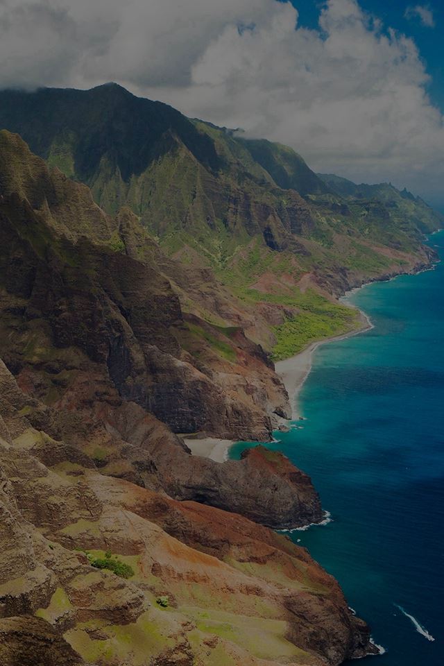 640x960 Sea Side View Mountain Nature Dark - seaside iPhone 4s Wallpaper
