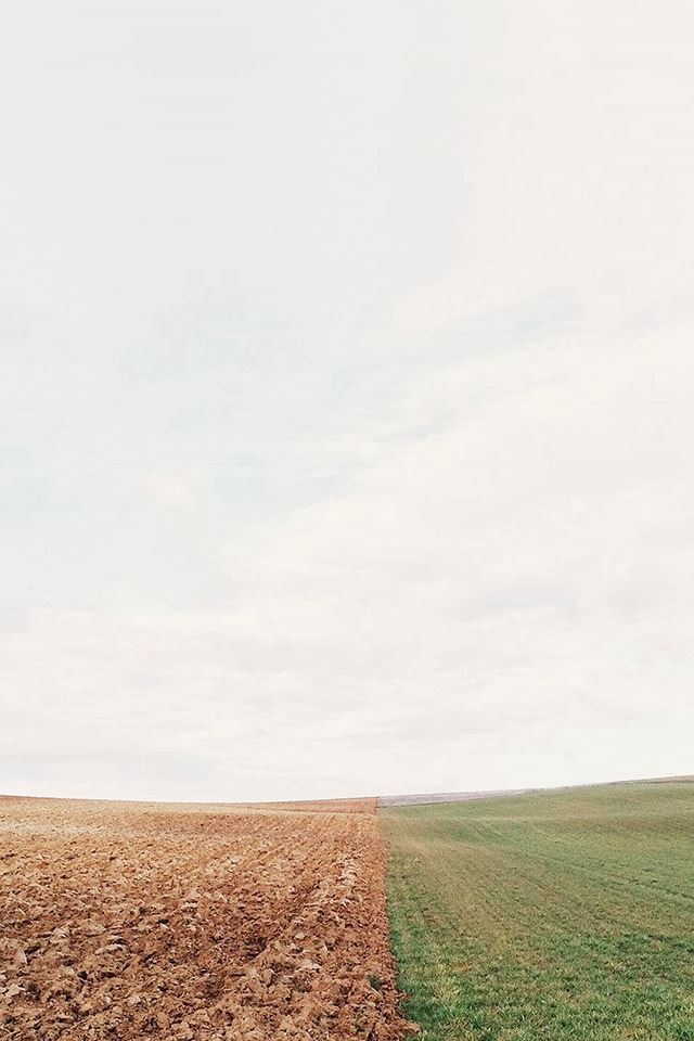 640x960 Barren Land Green Field Nature - wide iPhone 4s Wallpaper