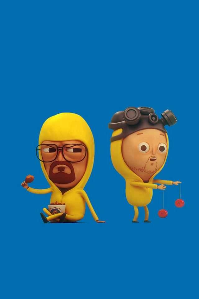 640x960 Breaking Bad Blue Illust Cute Show Art - lovely iPhone 4s Wallpaper