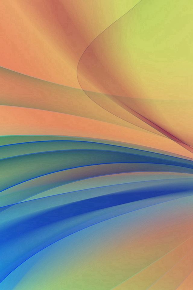 640x960 Line Art Abstract Yellow Smoke Pattern - wave iPhone 4s Wallpaper