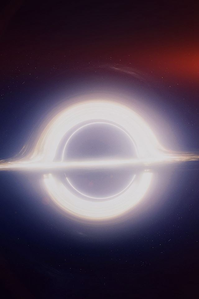 640x960 Insterstellar Space Art Red Blackhole Dark - nebula iPhone 4s Wallpaper