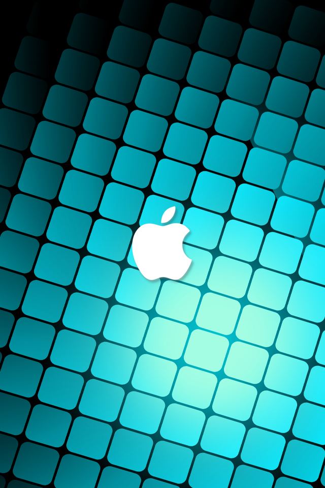 640x960 Apple Logo - white iPhone 4s Wallpaper