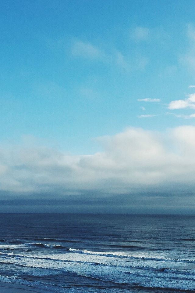 640x960 Ocean Blue Sky Cloud Nature - ocean iPhone 4s Wallpaper
