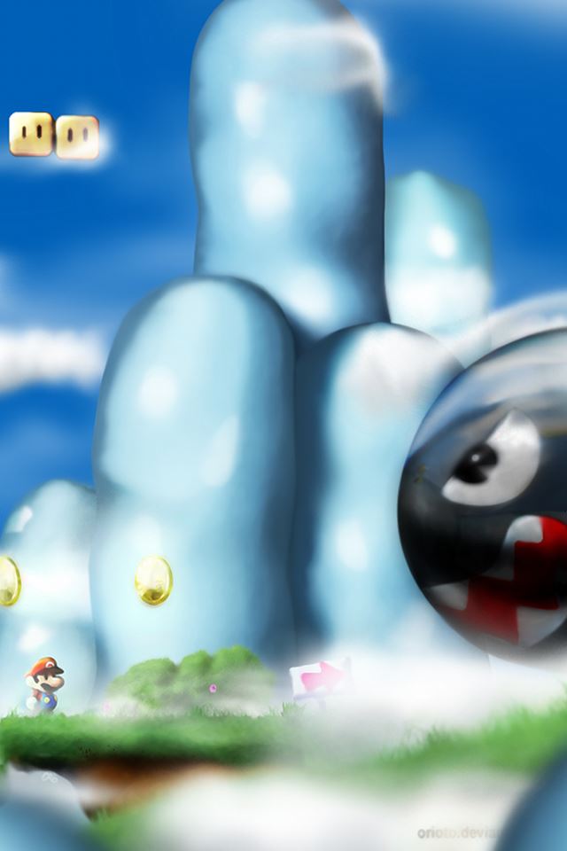 640x960 Super Mario - cute iPhone 4s Wallpaper