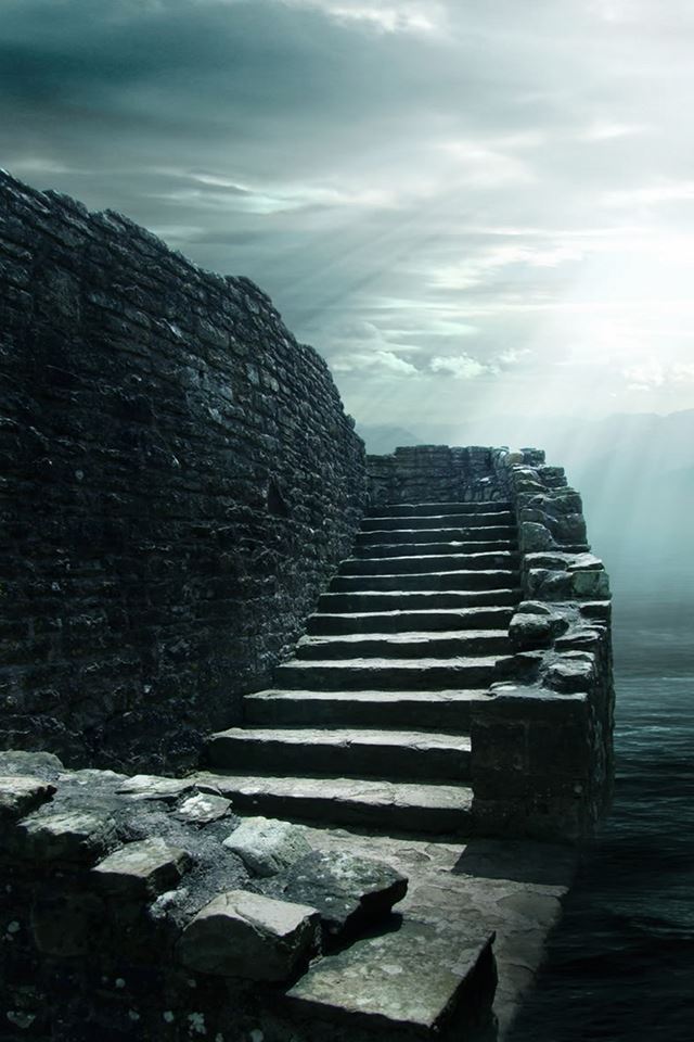 640x960 Stone Stairway - nature iPhone 4s Wallpaper