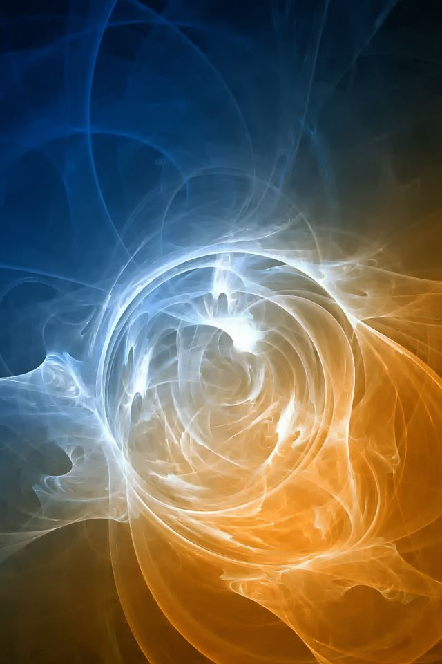 640x960 Abstract Swirls - brown iPhone 4s Wallpaper