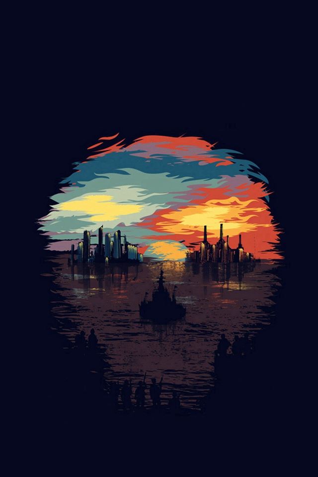 640x960 Dystopia Art Illustration Minimal - art iPhone 4s Wallpaper
