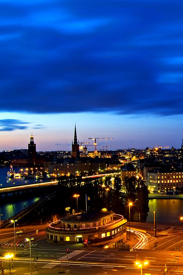640x960 City Nightime - city iPhone 4s Wallpaper