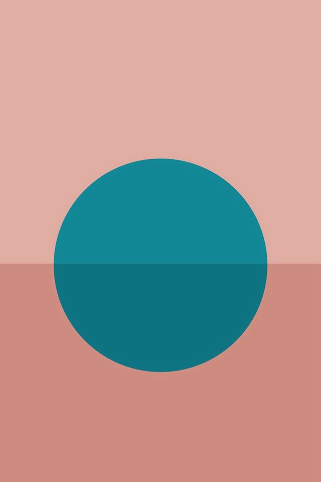 640x960 Minimal Tycho Art Sun Pink Blue Green Illustration - sun iPhone 4s Wallpaper