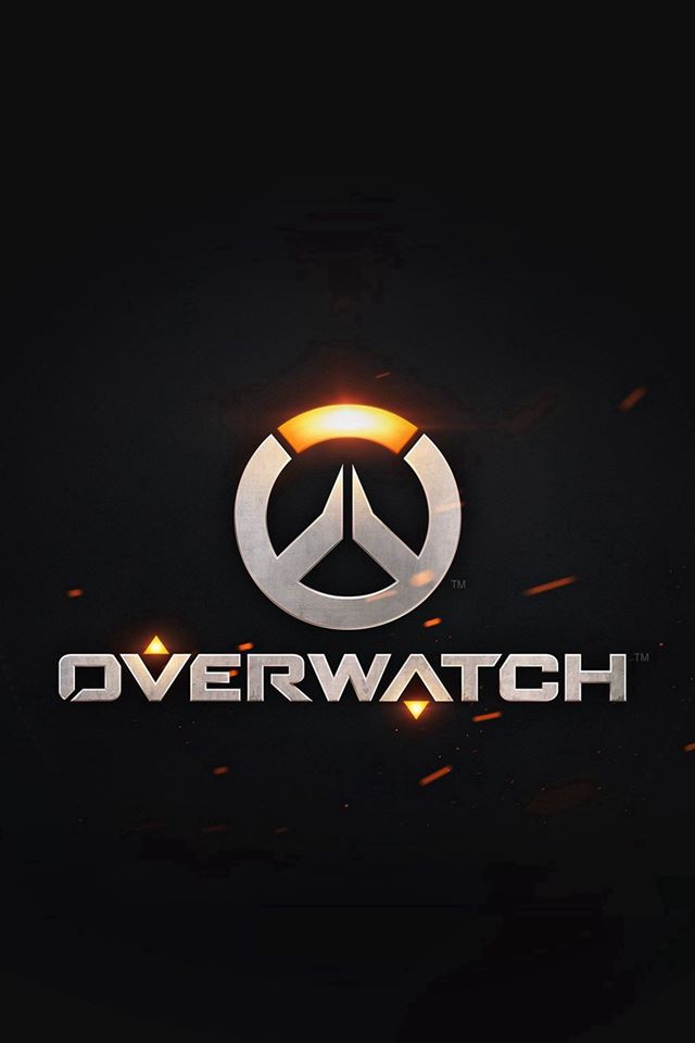 640x960 Overwatch Logo Simple Game Art Illustration Dark - logo iPhone 4s Wallpaper