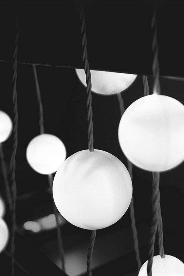 640x960 Stars Light Dark Interior City Bw -  iPhone 4s Wallpaper