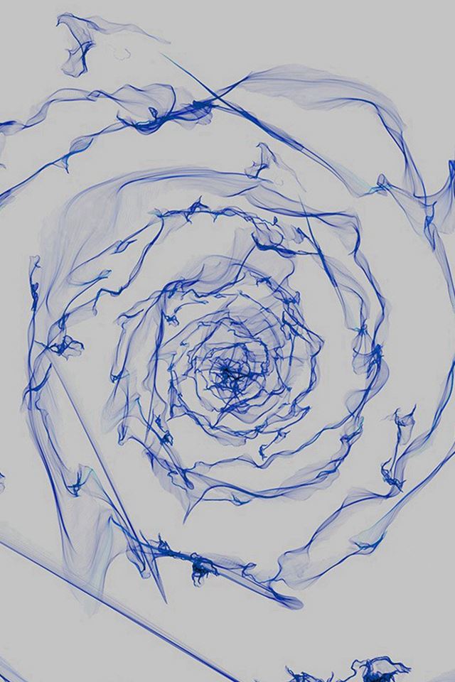 640x960 Spiral Dark Blue Digital Art Pattern -  iPhone 4s Wallpaper