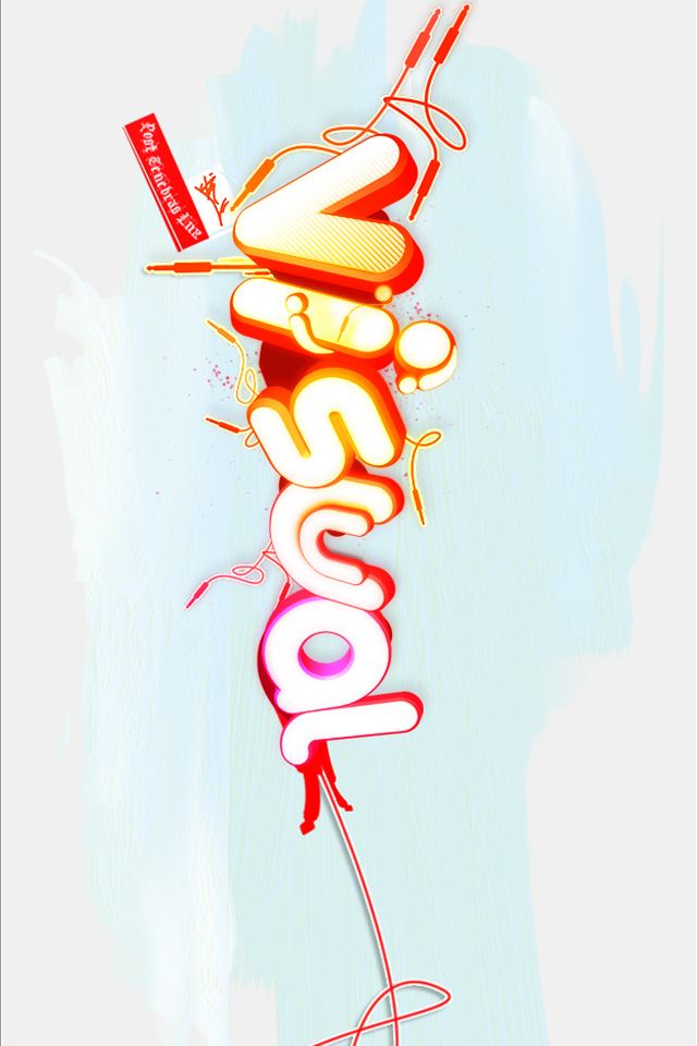 640x960 Visual Type - text iPhone 4s Wallpaper